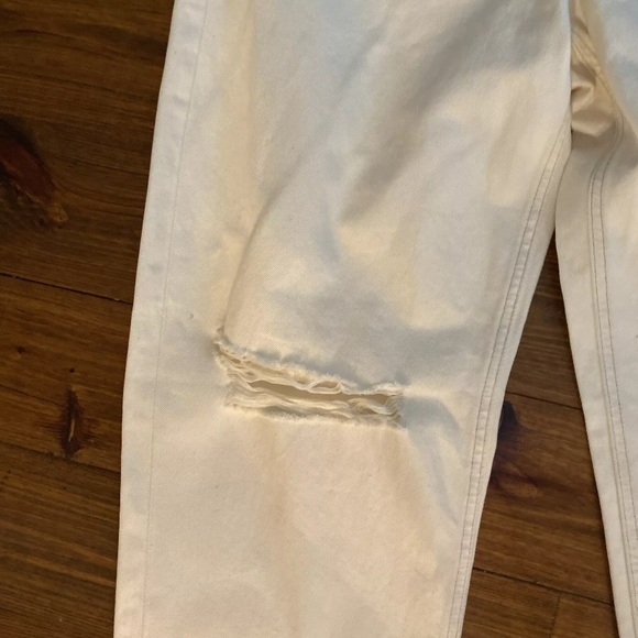 Express Ladies Cream Relaxed Tapered Mid Rise Size 16L New $88 - Picture 3 of 5